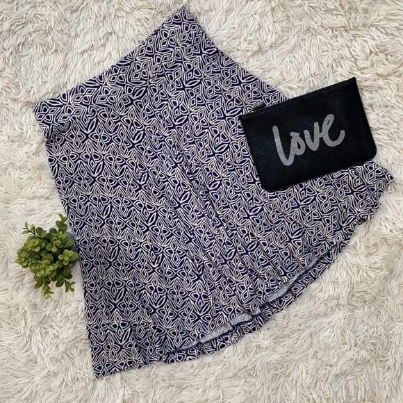 Loft Pull On Circle Skirt 💗 Purple & Ivory - Picture 6 of 12